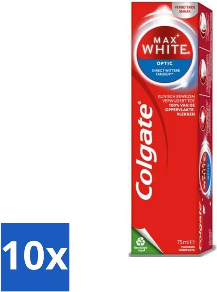 Recensione Colgate Max White Optic 75ml - Pack 10 Pezzi Alta Efficienza