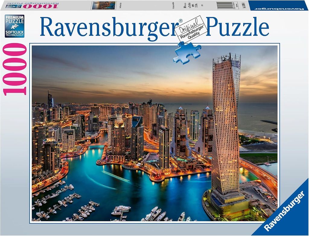 Ravensburger Puzzle 88904 Dubai Marina 1000 Teile 14+ RAR
