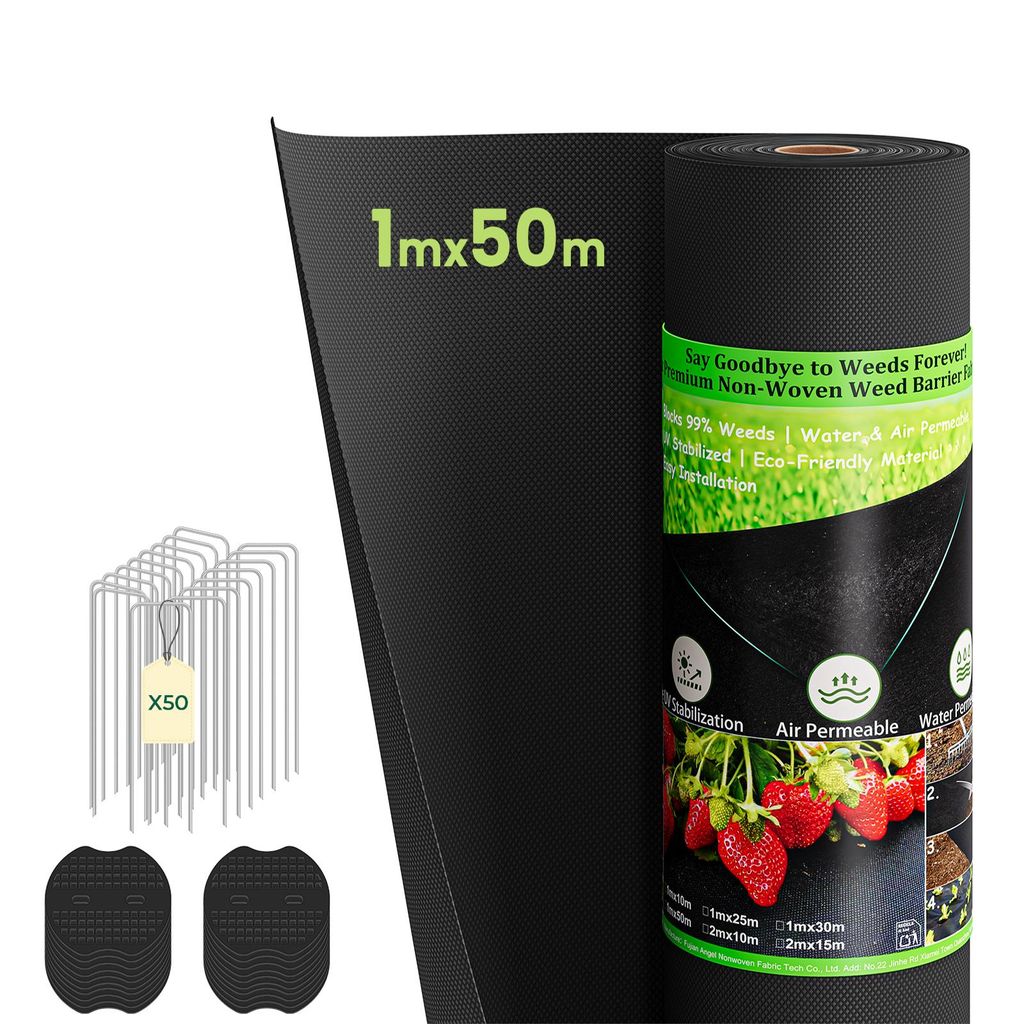 IROPRO 100g/m² Unkrautvlies Extra Stark mit 50 Erdanker,  Produktbild 