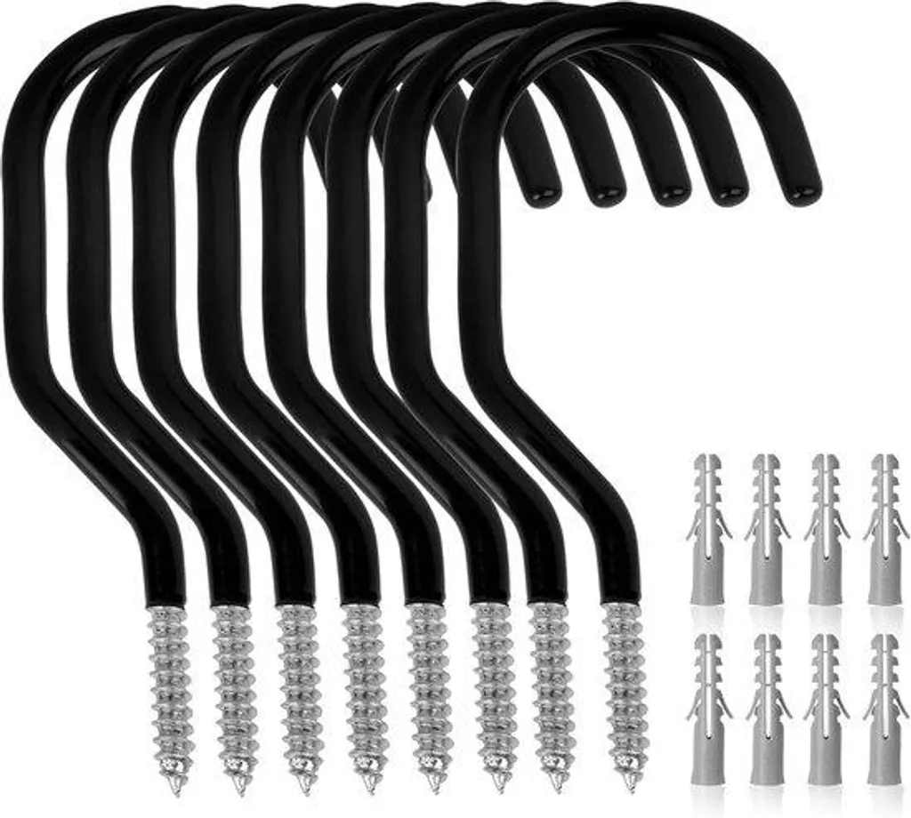 Lot de 8 Crochets Robustes pour Vélos 100 lb 6 Pouces pour Étagère