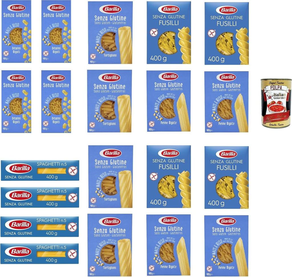 TESTPAKET senza Glutine Glutenfrei pasta nudeln 20 x 400G + Produktbild 