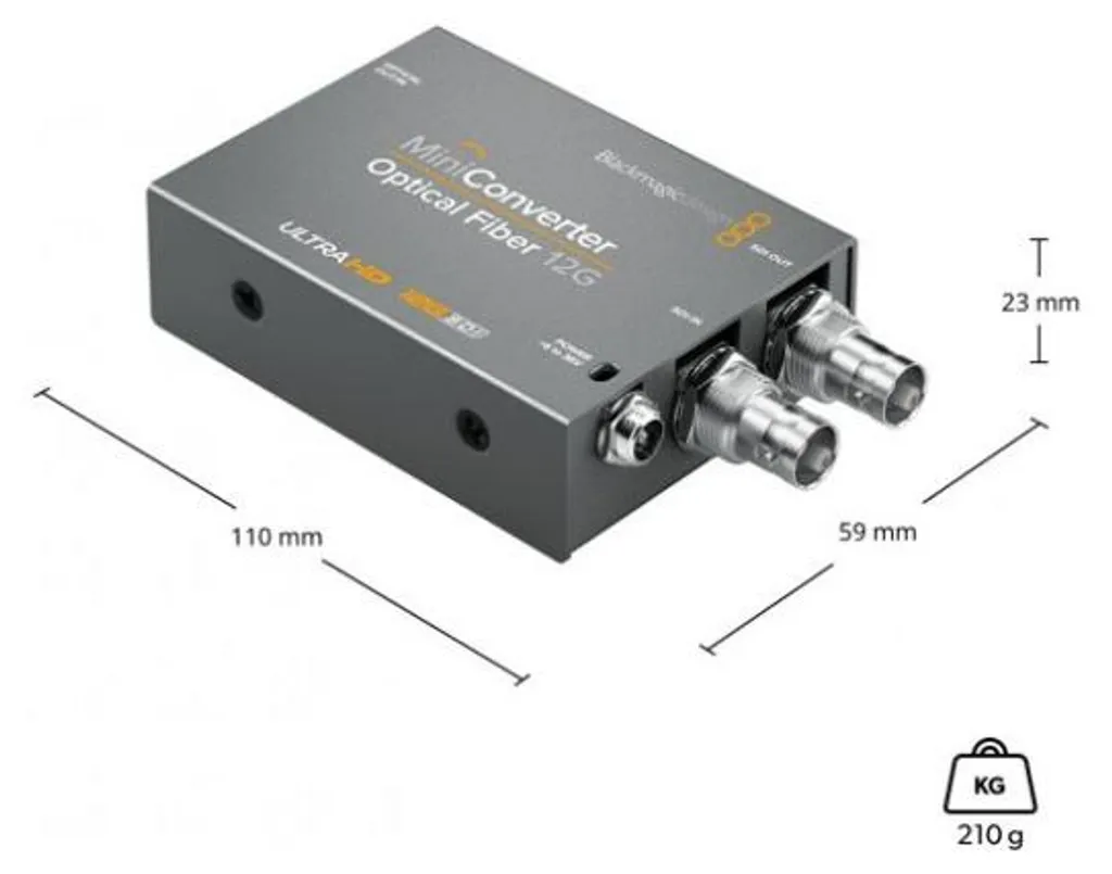 Convertisseur Fibre Optique 12G Compact avec Portée Longue Distance