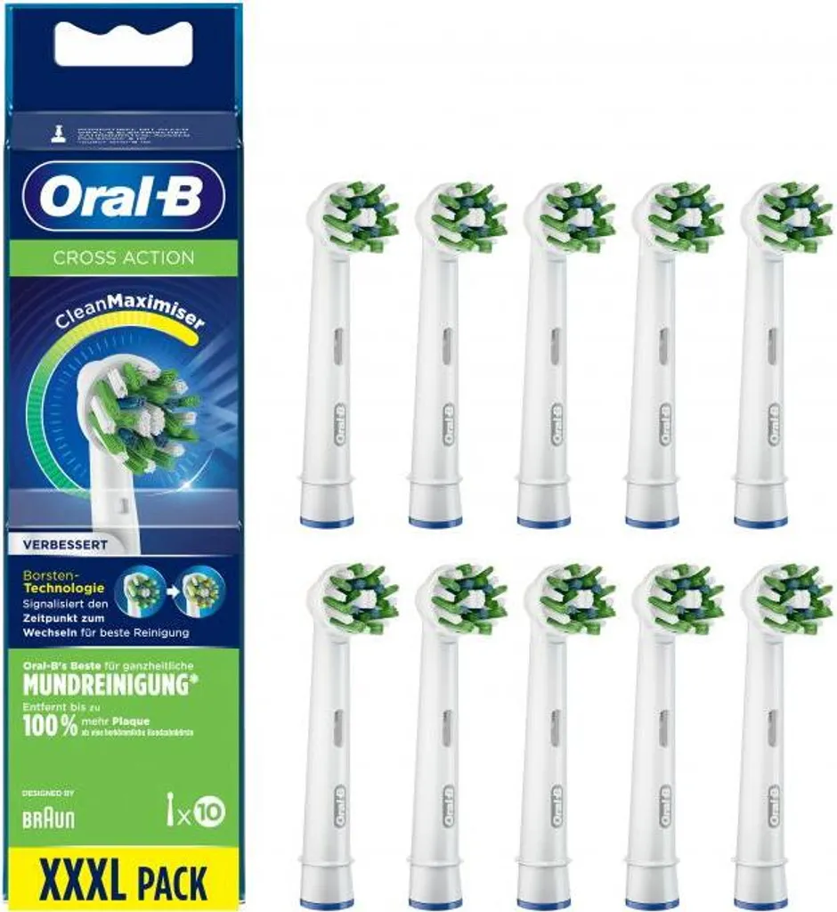 Braun Oral-B Cross Action (10 pezzi, testina rotonda) bianco