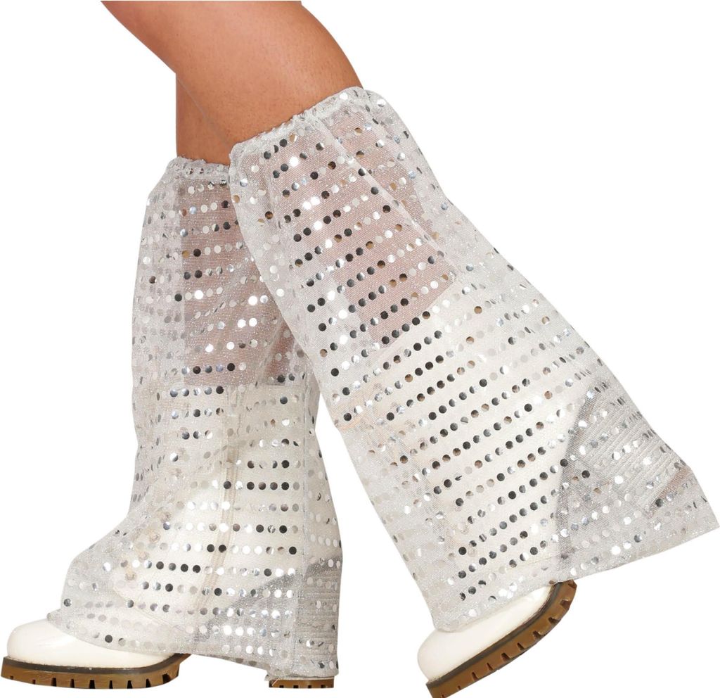 Disco Glam Glänzende Beinstulpen Karneval Fasching Retro Produktbild 