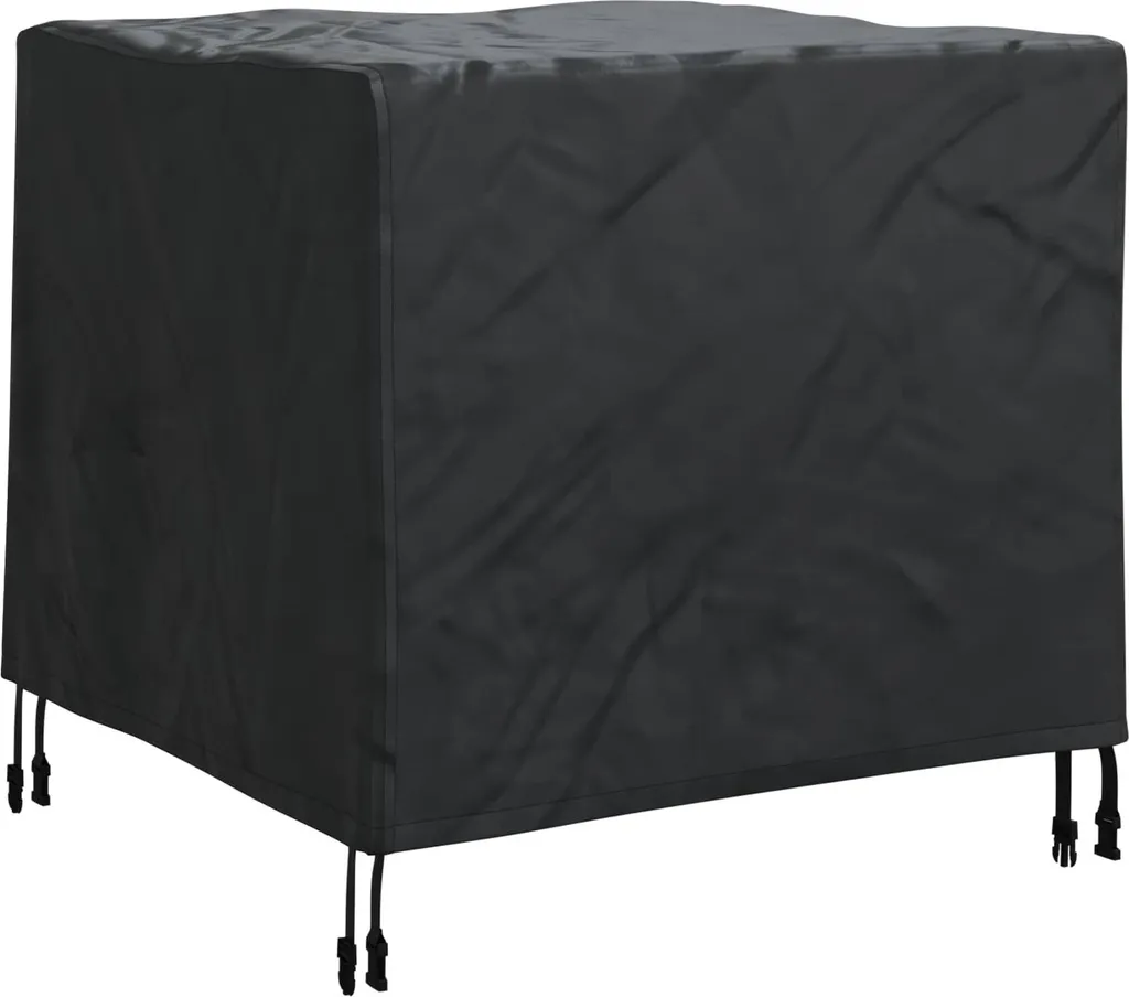 Telo Copri Mobili da Giardino Nero 64x64x65cm Tessuto Oxford 210D