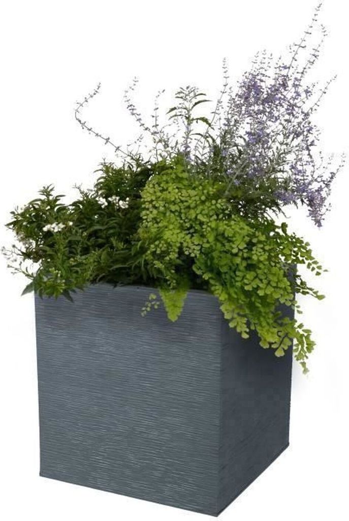 Pot Carré Graphite 31l Design Moderne, Grande Capacité, Image du produit 