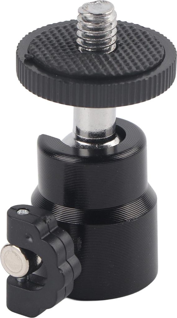 360 ° Rotation Mini Ball Head Ballhead 1/4 "Schraubenhalterständer für DSLR -Kamera -Camcorder (schwarz)