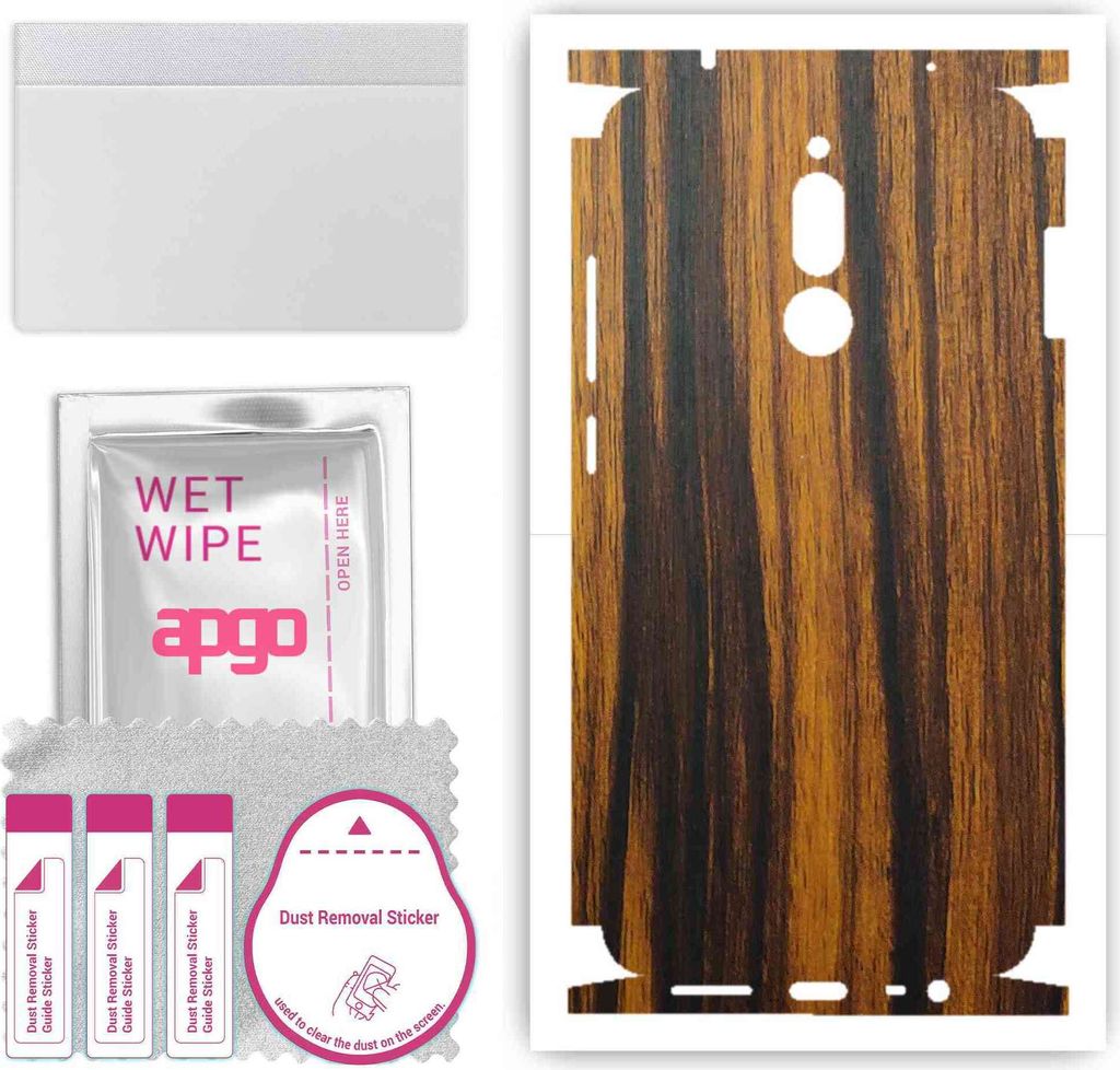 apgo Rückseite + Seiten Schutzfolie, Skin, kompatibel mit Xiaomi Redmi 8, Hinten Displayschutzfolie aus Vinylfolie, kratzfest, einfache Montage - ...