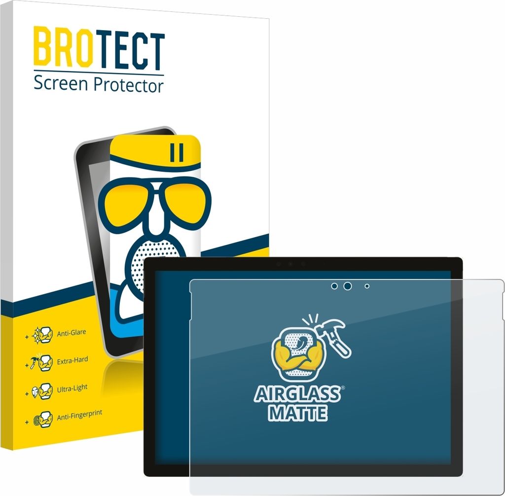 BROTECT Entspiegelungs Schutzglas für Microsoft Surface Pro 5 2017 Schutzfolie Panzer Folie Glas Display Schutz matt