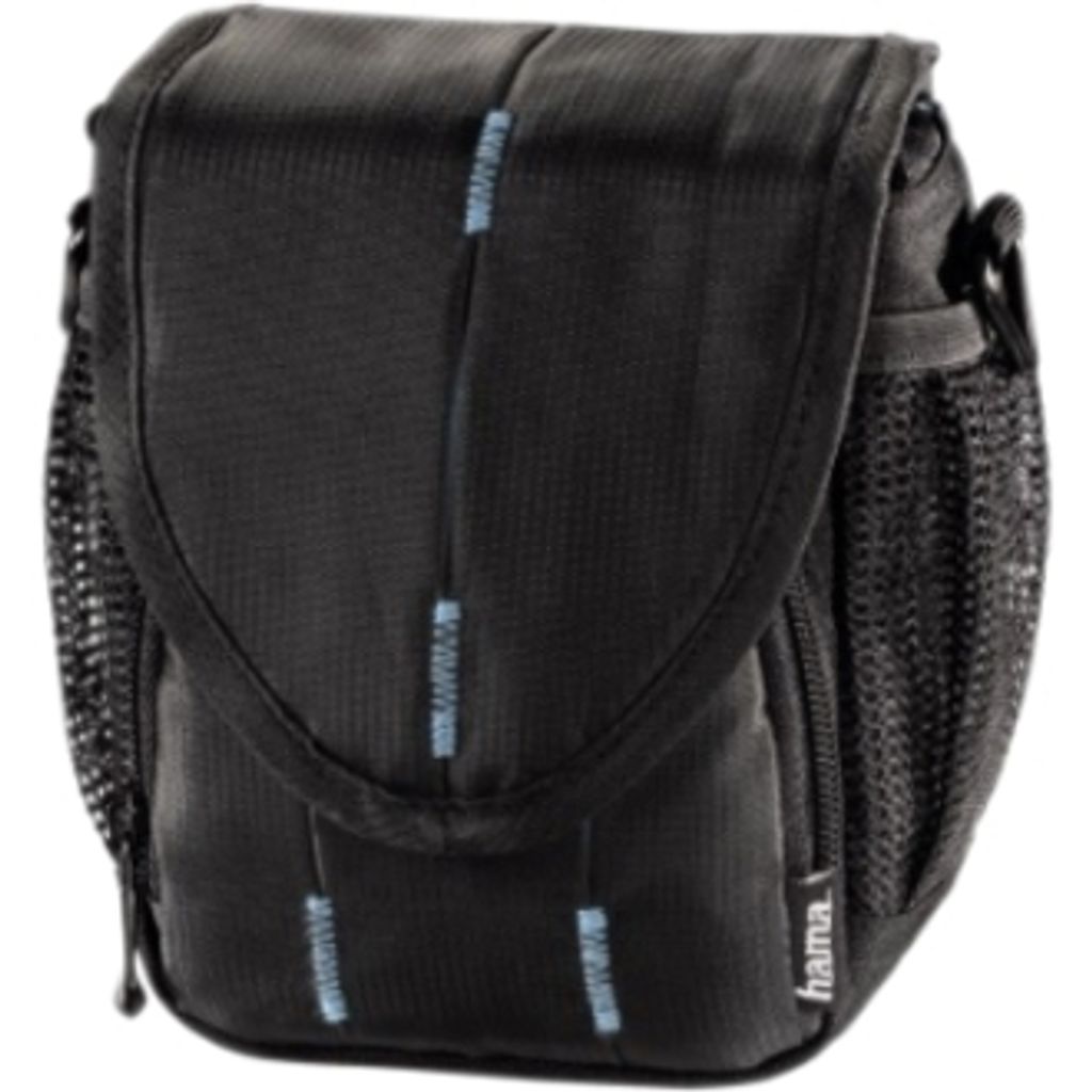 Hama Canberra 100 Tasche Kamera - Schwarz, Blau - Nylon, Polytex Body - Fleece Interior Material - Gürtelschlaufe, Schultergurt