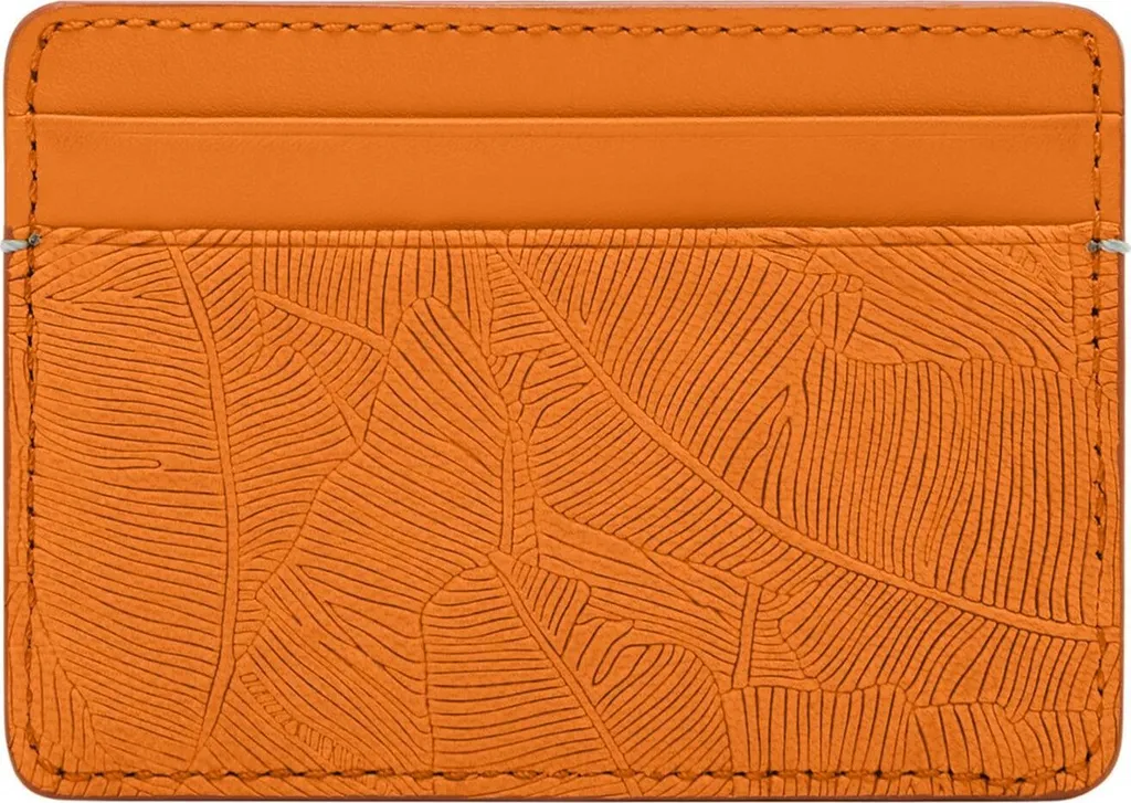 Fossil Bronson Card Case Recensione: Portacarte Pelle Arancione