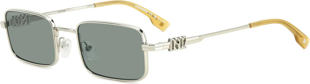 Lunettes de soleil Dsquared2 D2 0104/S KTUQT 52 - Métal Argent/Vert