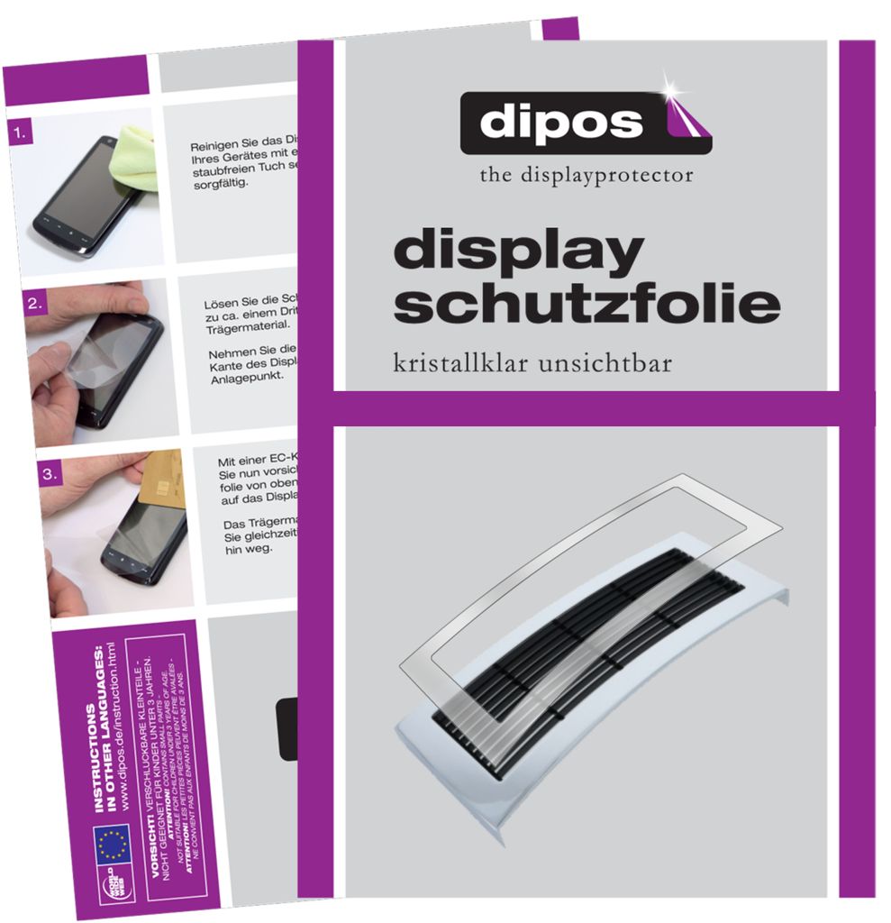 1x Schutzfolie für Jura X8 Tropfblech klar Displayschutzfolie Folie Display Schutz dipos