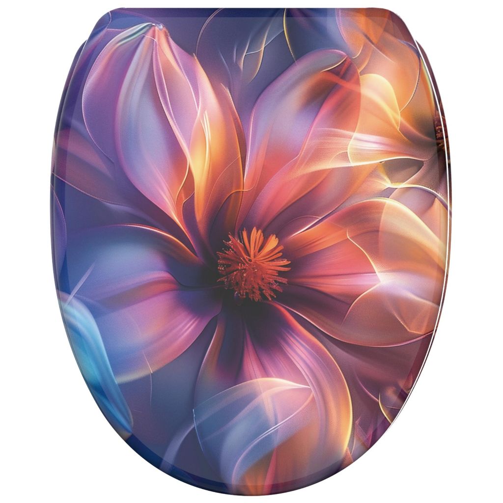 SANILO WC-Sitz mit Absenkautomatik und Schnellverschluss Nuvana, Toilettendeckel direkt vom Hersteller, Klodeckel, Klobrille, WC Deckel, WC Brille