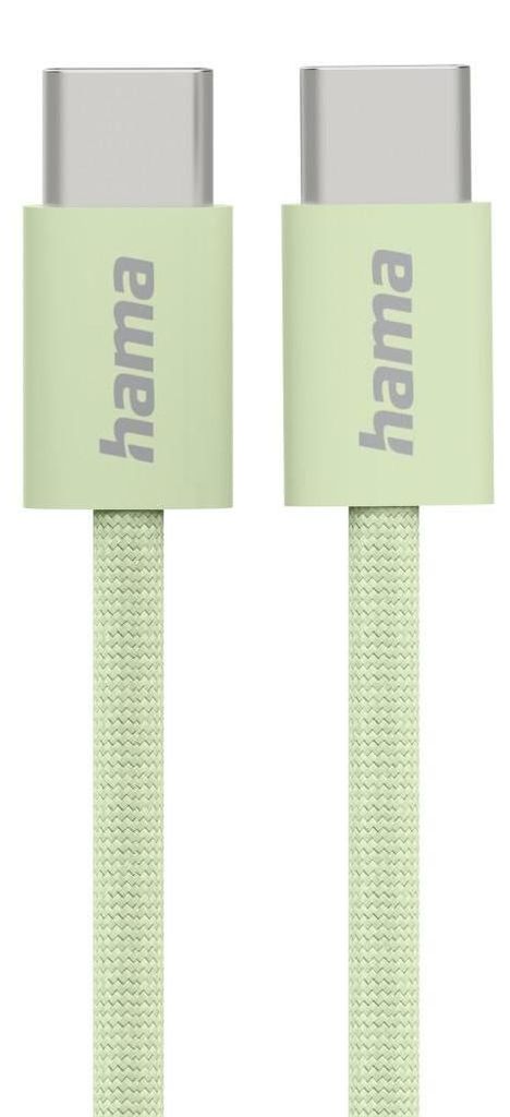 Hama Fabric USB-C Ladekabel 1m Nylon Grün Mbit/s 480
