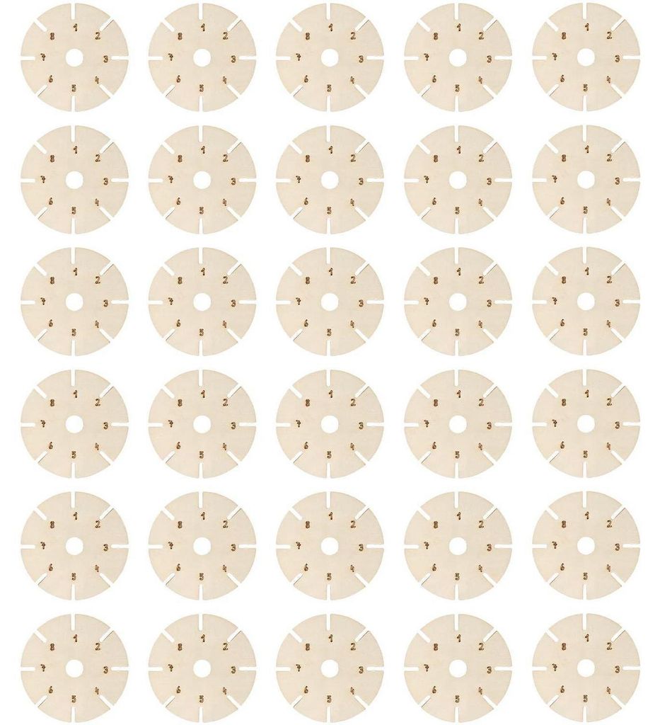 Kumihimo-vlechtplaten set, 30 stuks, voor het maken van Productafbeelding 