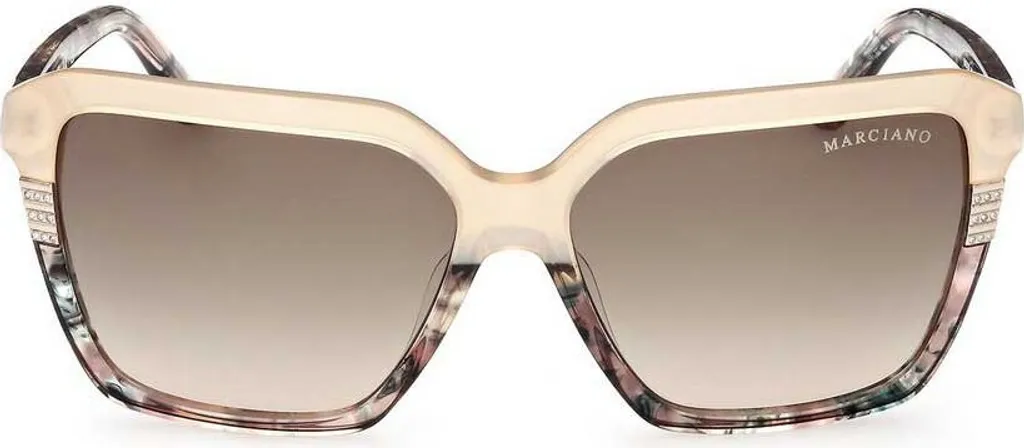 Guess Marciano GM00009: Occhiali da Sole Donna Trendy Beige e Verde