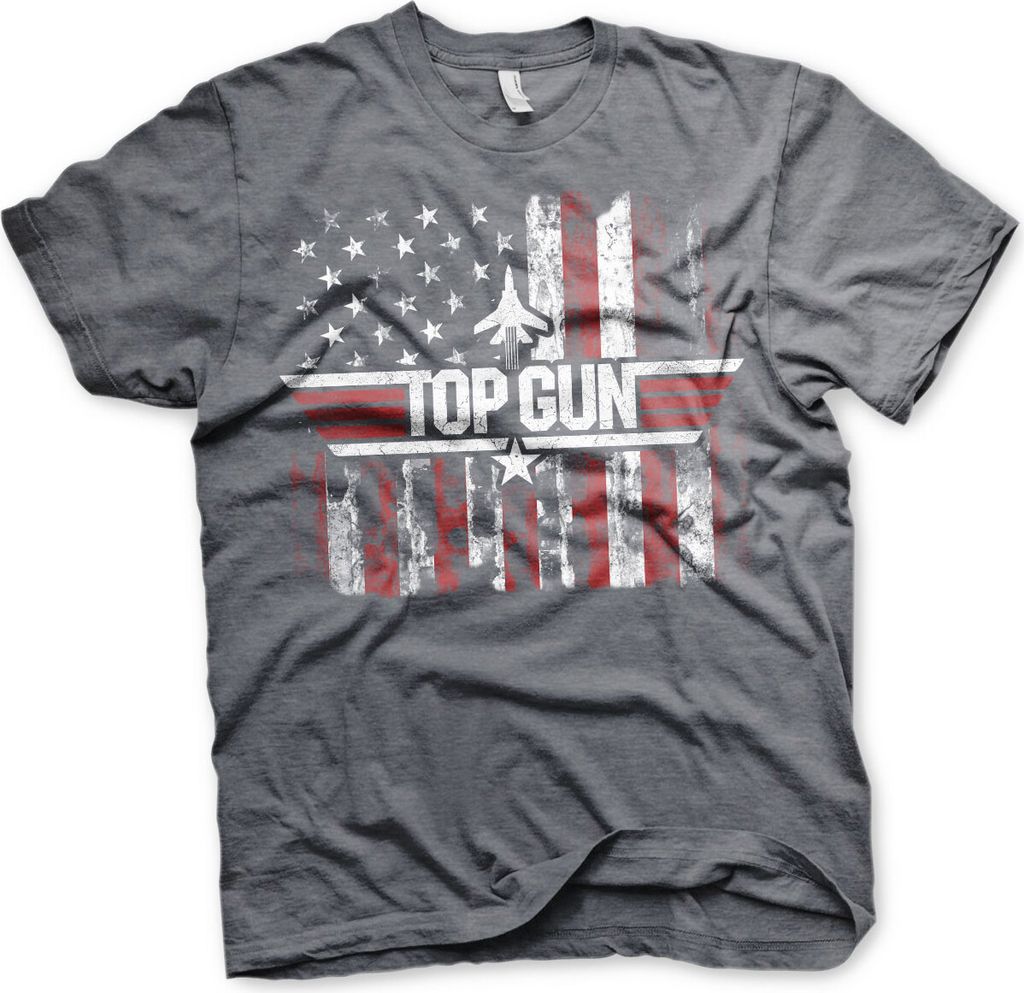 Top Gun - America T-Shirt - Small - DarkHeather