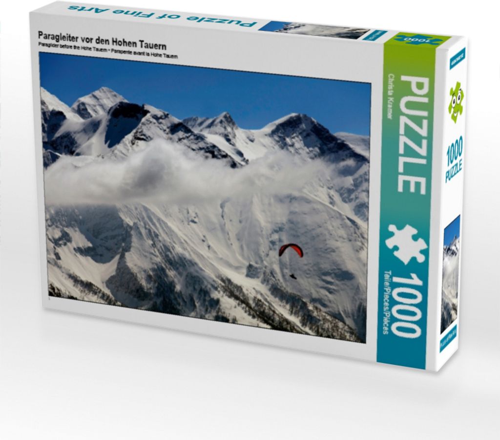 Calvendo Paragleiter vor den Hohen Tauern 1000 Teile Puzzle quer 640x480mm, Kramer Christa; 7429040