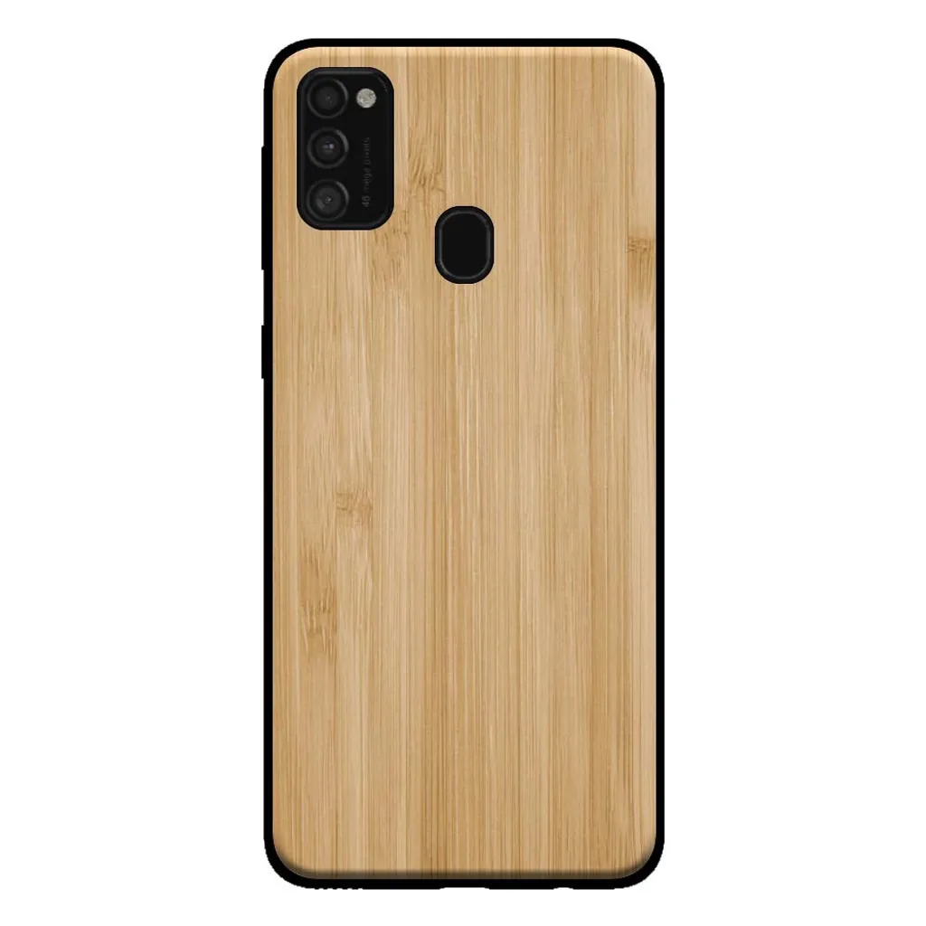 Custodia Elegante Samsung M31 Marrone Legno | Smartphonica Bamboo Case