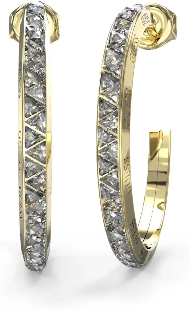 Boucles d'oreilles Guess Trinity Gold - Bijoux Anti-Ternissement Chic