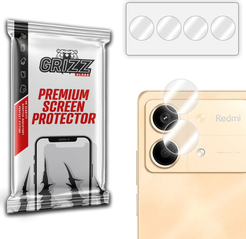 Glas für die Kamera GrizzGlass HybridGlass Kamera für Xiaomi Poco X6 Neo