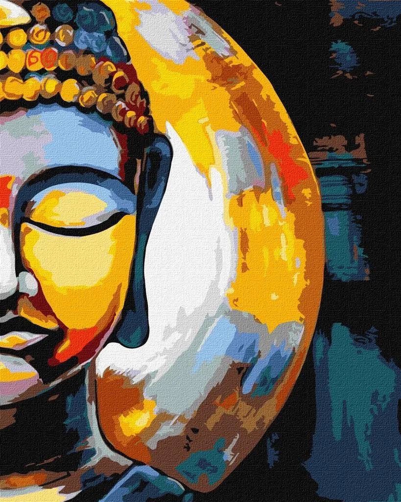 Offerta Kit Pittura Buddha 40x50cm - Dipingi con i Numeri Completo