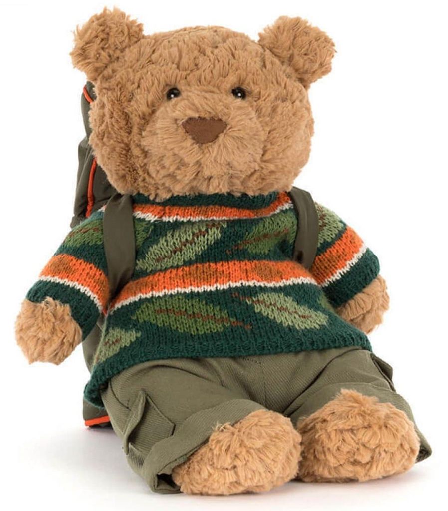 Jellycat Kuscheltier Teddybär Bartholomew Bear Hiking Produktbild 