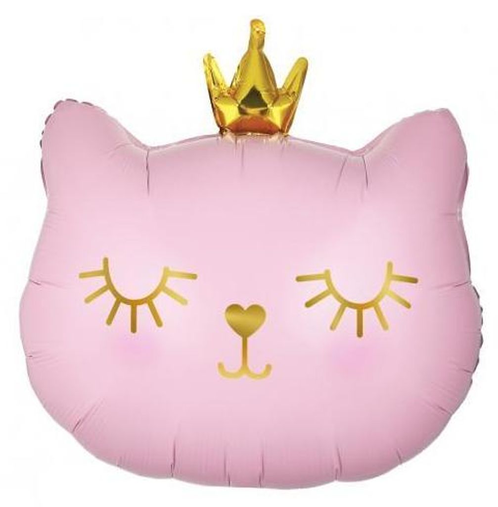 GoDan Folienballon mit Motiv Katze mit Krone, Produktbild 