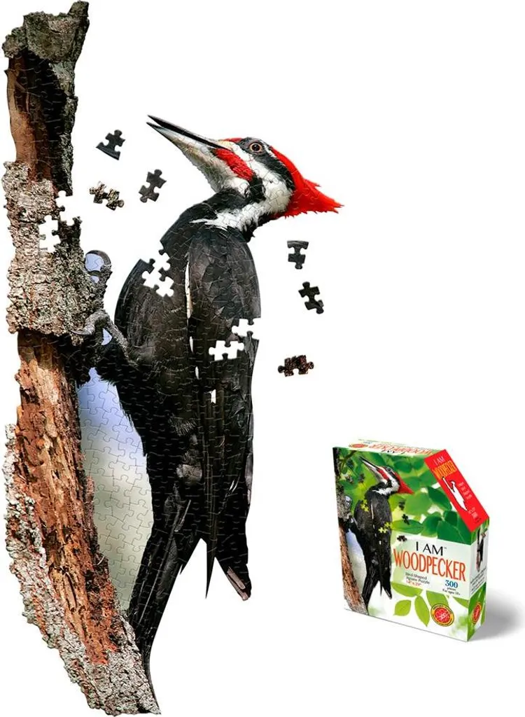 Puzzle Pivert Mad Capp Silhouette - Carton Premium et Découpe Oiseau Réaliste