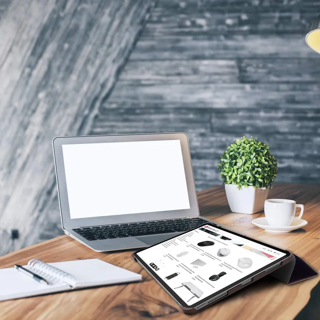 Étui iPad Pro 12.9 2020 avec Support Multi-Angle - Macally Marron - 9