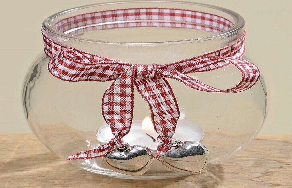 Windlicht Teelicht Windlichthalter Glas Kugel Ø 9 cm