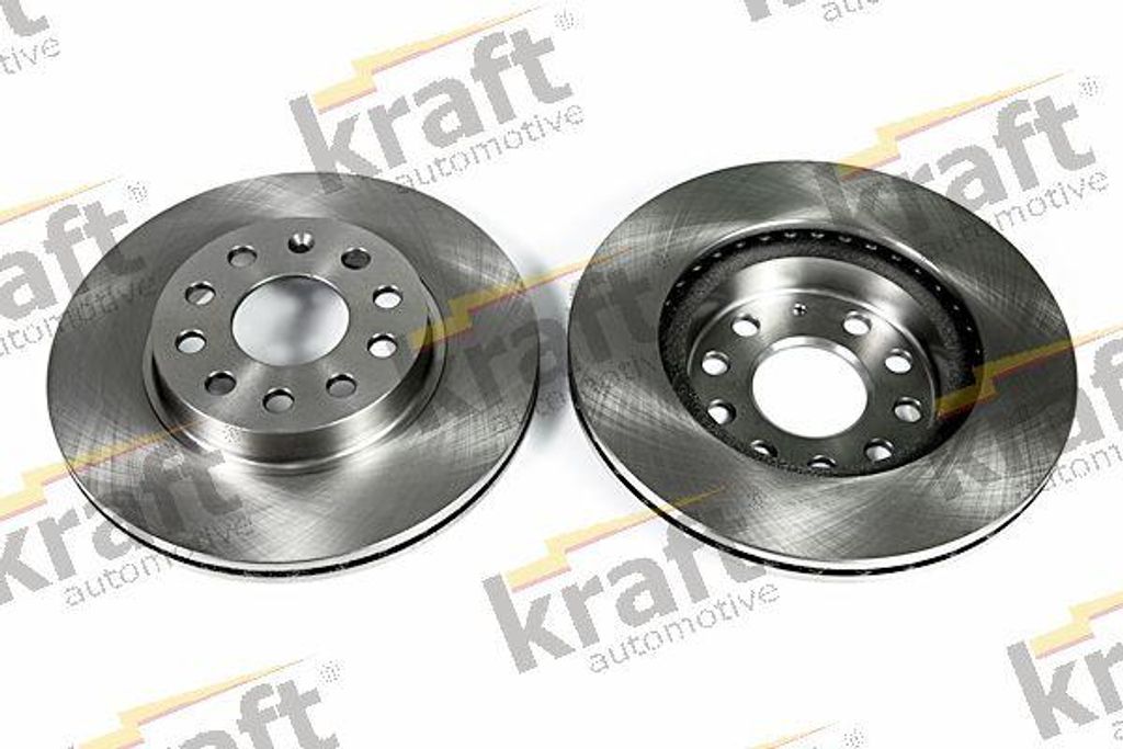 KRAFT AUTOMOTIVE 6046560 Bremsscheibe OE 1K0615301AC kompatibel mit A3 8P, Altea, Altea XL, Leon, Toledo, Octavia, Yeti, Beetle, Caddy, Golf Plus, ...