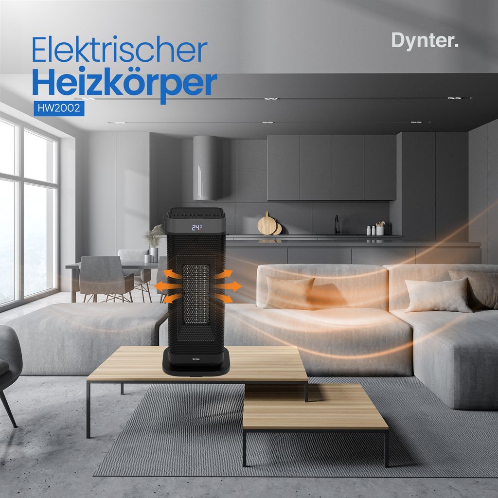 Dynter. HW2002 - Keramik Heizlüfter - Keramik Heizung - Produktbild 2
