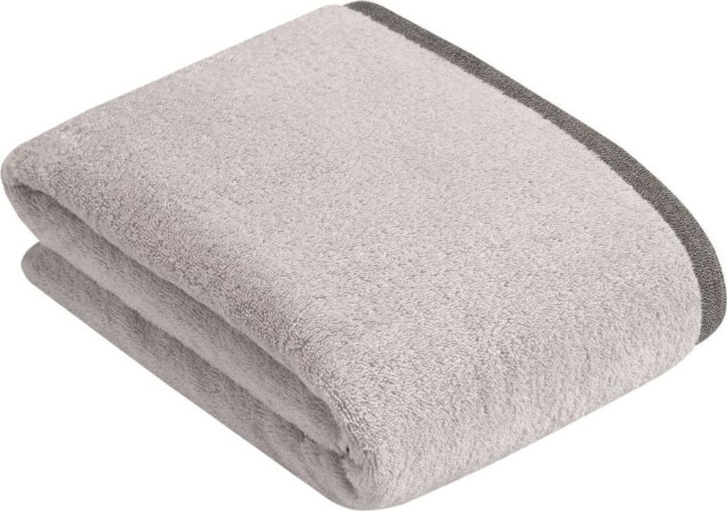 Bugatti Badetuch Prato I Farbe 721 Light Grey I Größe 100x150 cm I Reine Baumwolle