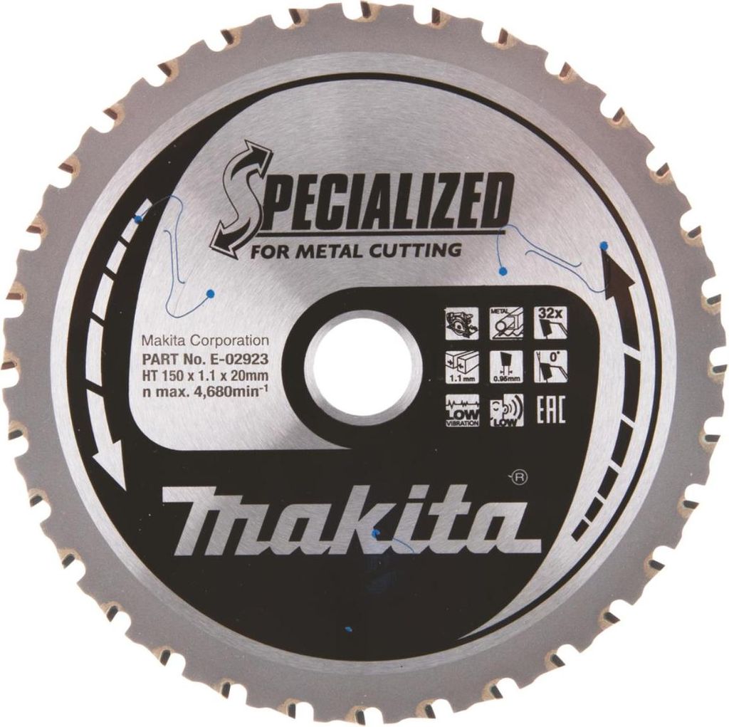 Makita Akku-Handkreissägeblatt 150 x 20mm - 32 Zähne