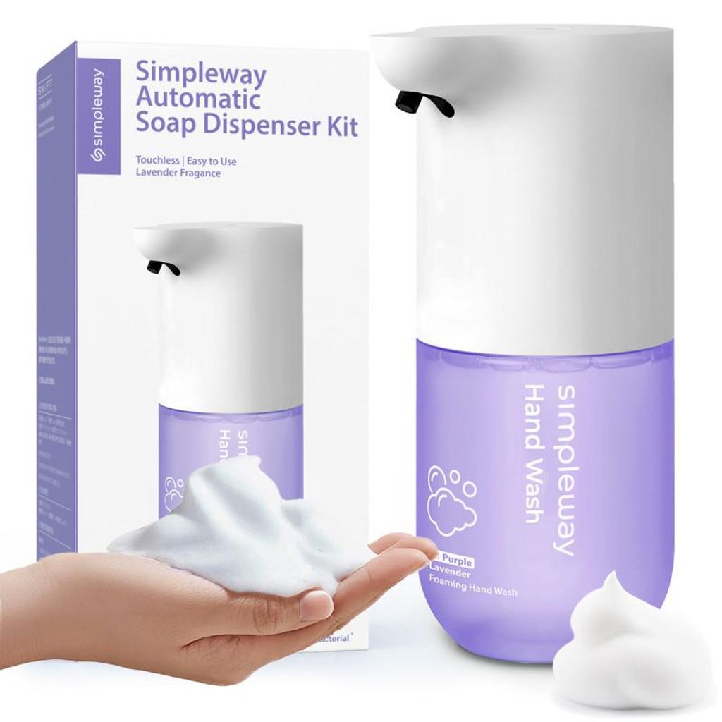 SIMPLEWAY automatische schuimzeepdispenser met Lavender Productafbeelding 