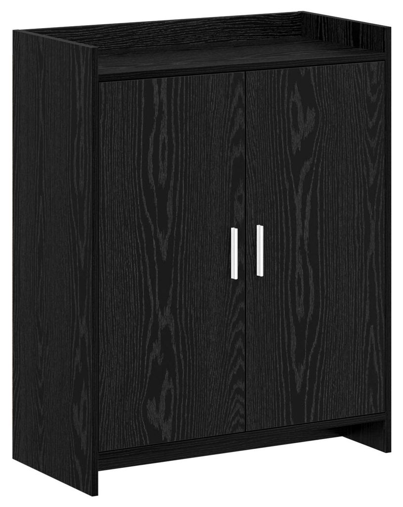 vidaXL Schuhschrank Schwarze Eiche 73,5 x 36 x 92 cm Holzwerkstoff