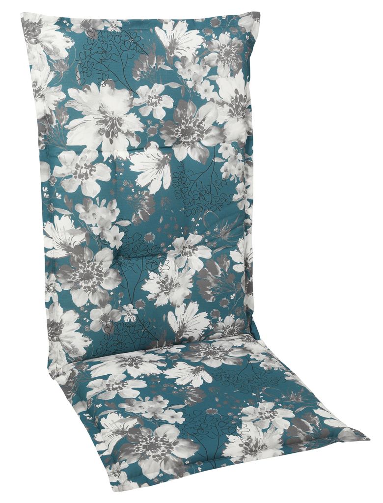 Blumen Sesselauflage hoch, GO-DE Textil,