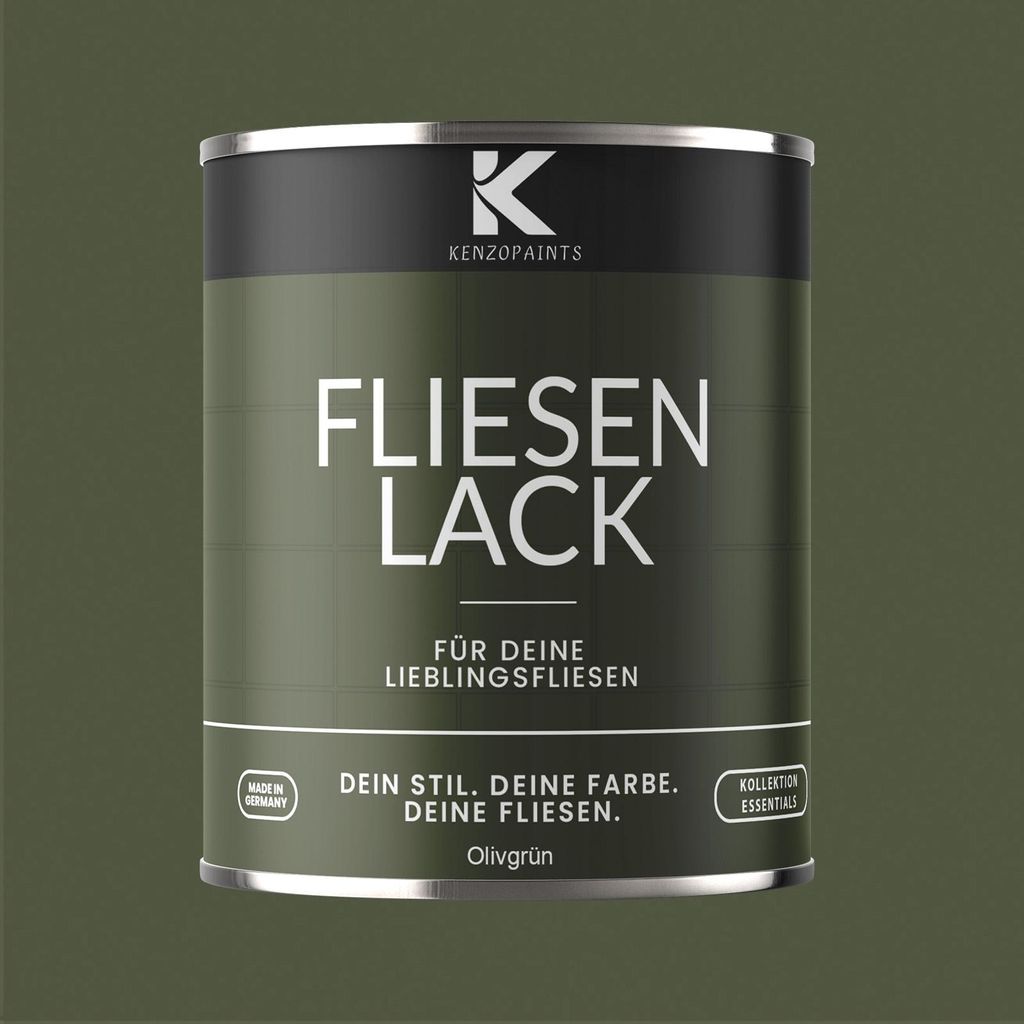 Kenzopaints 750ml Fliesenlack Fliesenfarbe - Olivgrün (RAL Produktbild 