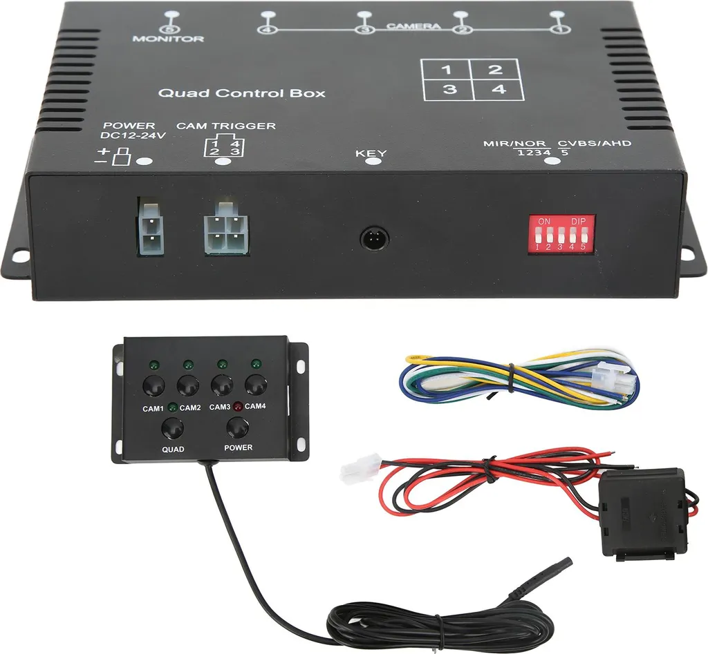 Commutateur de Caméra AHD 4 Voies 1080p pour Système Vidéo Camion et Bus