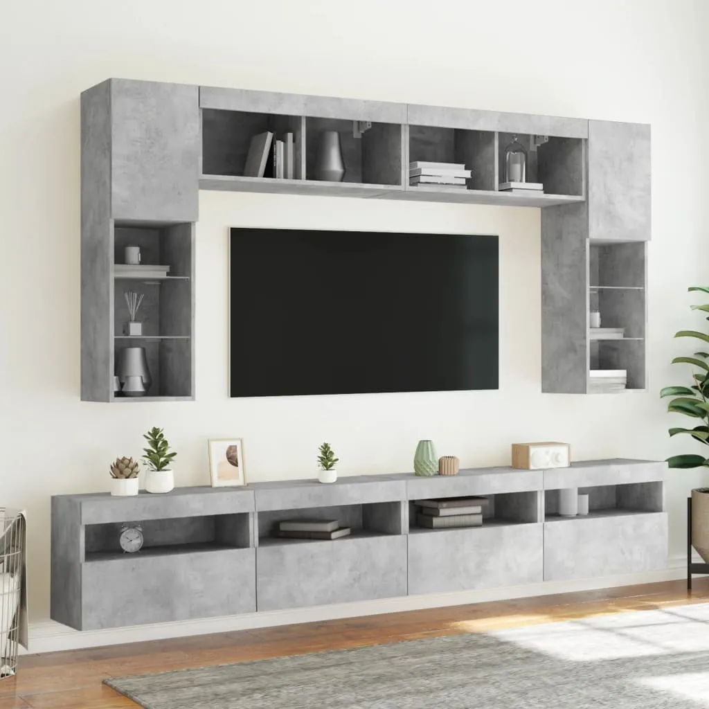 Pensile TV LED Gaming Grigio Cemento 60x30x40 - Setup Postazione - 6