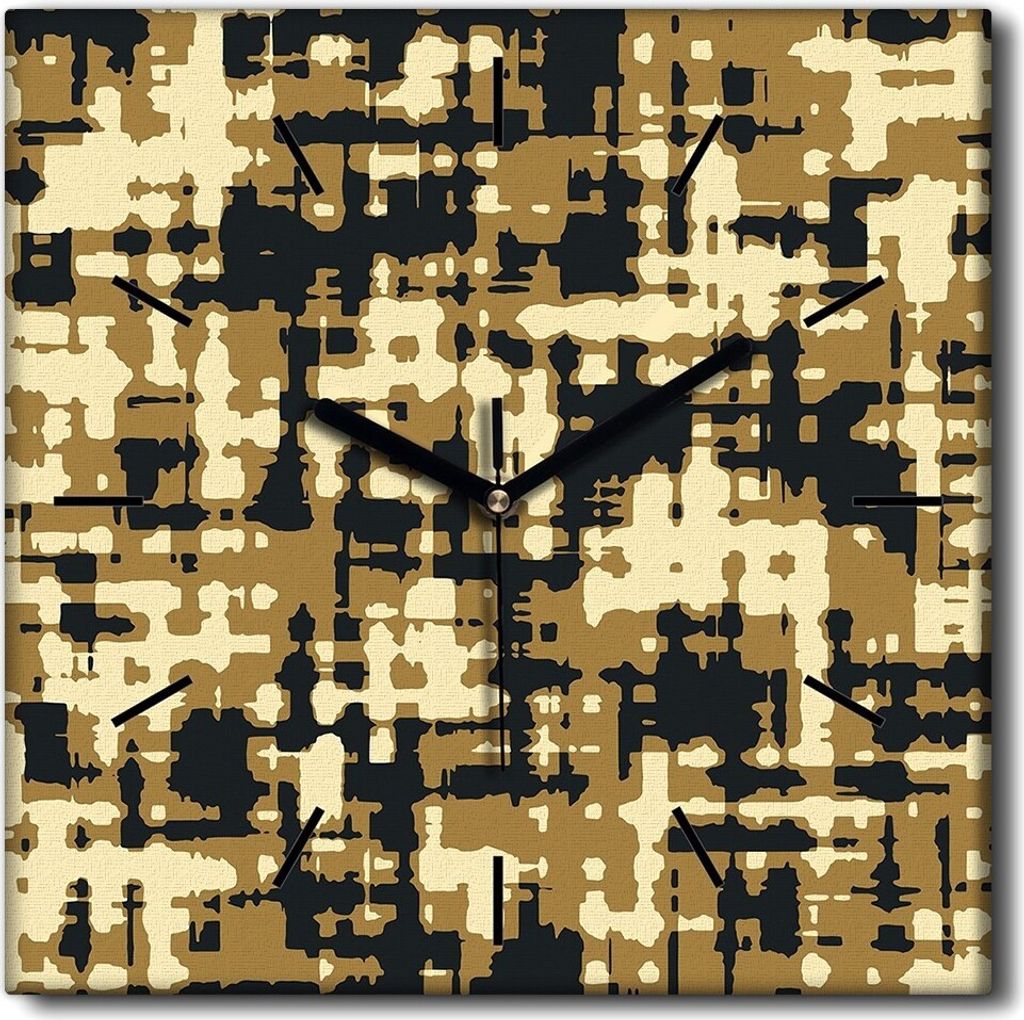 Coloray Uhr auf Leinwand 30x30 cm Wand Uhr Dekoration Produktbild 