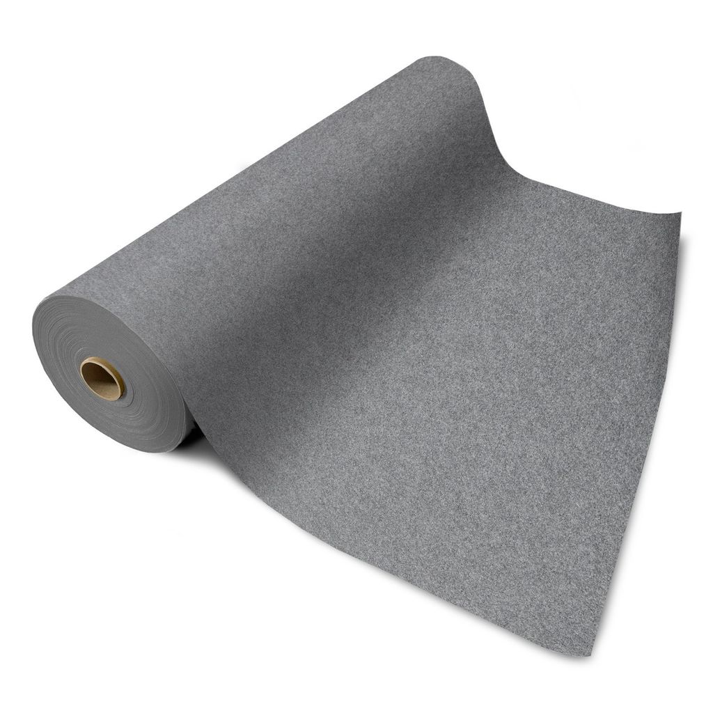 Messeteppich auf Maß Sintra Grau meliert 0909 Breite: 200 cm, Länge: 200 cm