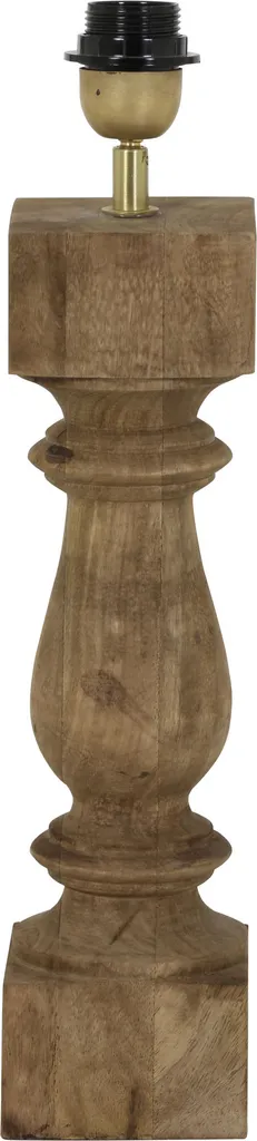Culot de lampe CUMANI pour Salon et Chambre - Pied de Lampe Marron 47cm