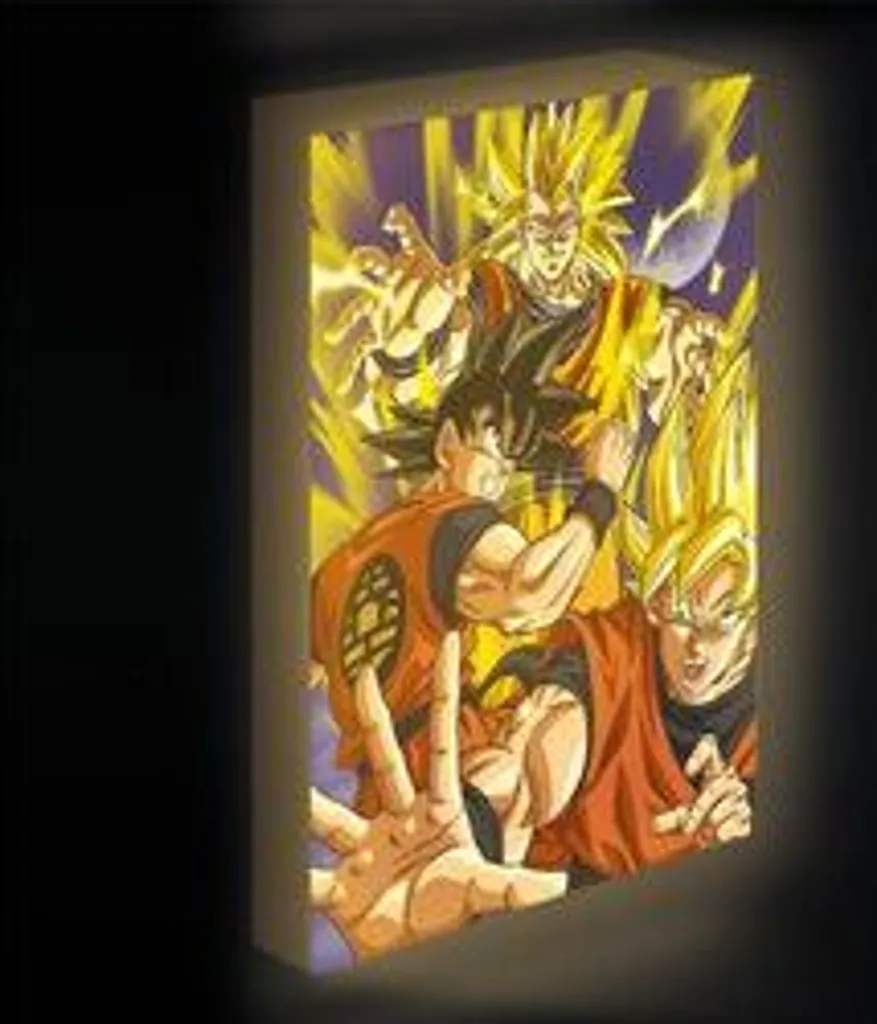 Lampe Image LED Goku Super Saiyan - Éclairage Multicolore à Thème - 2