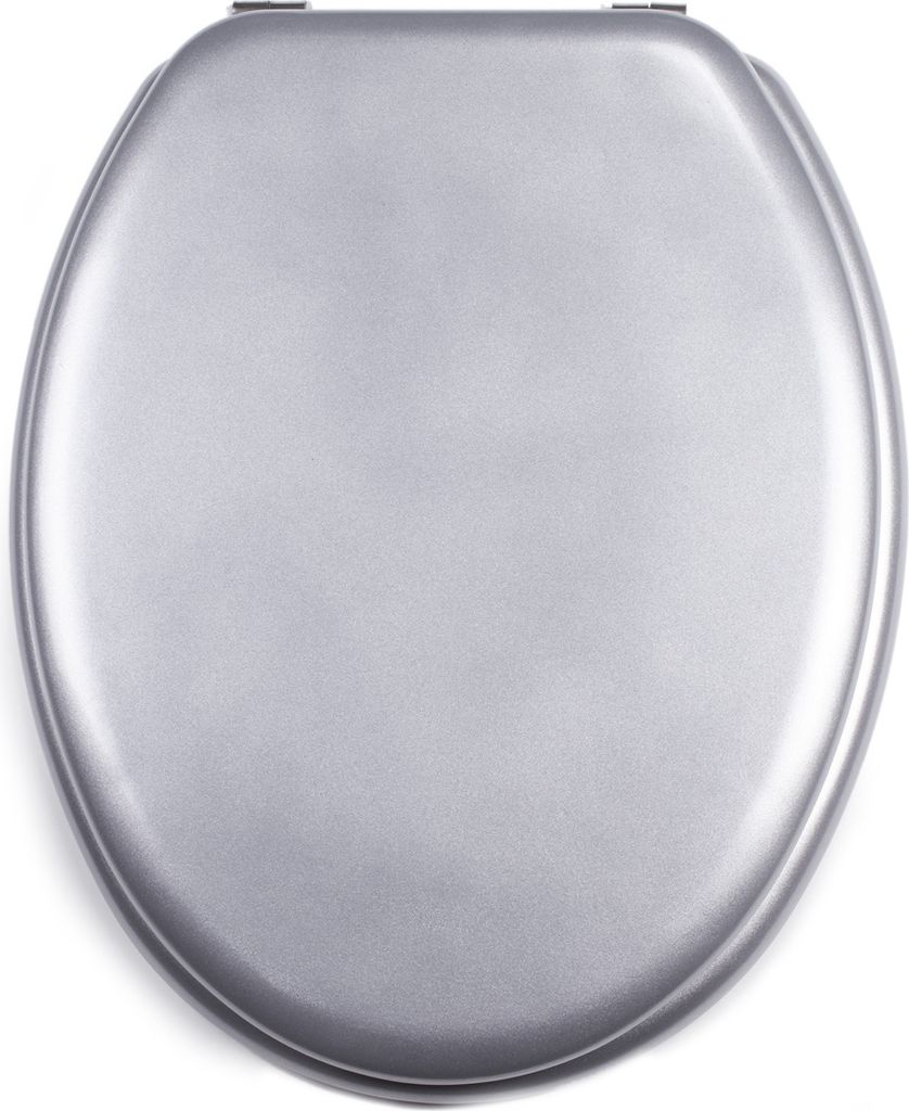 MSV WC Sitz MDF Silber