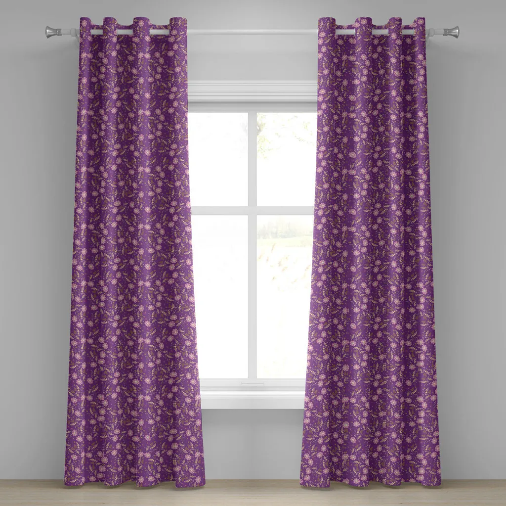 Paire de rideaux 280x175 cm pour habiller vos fenêtres style floral