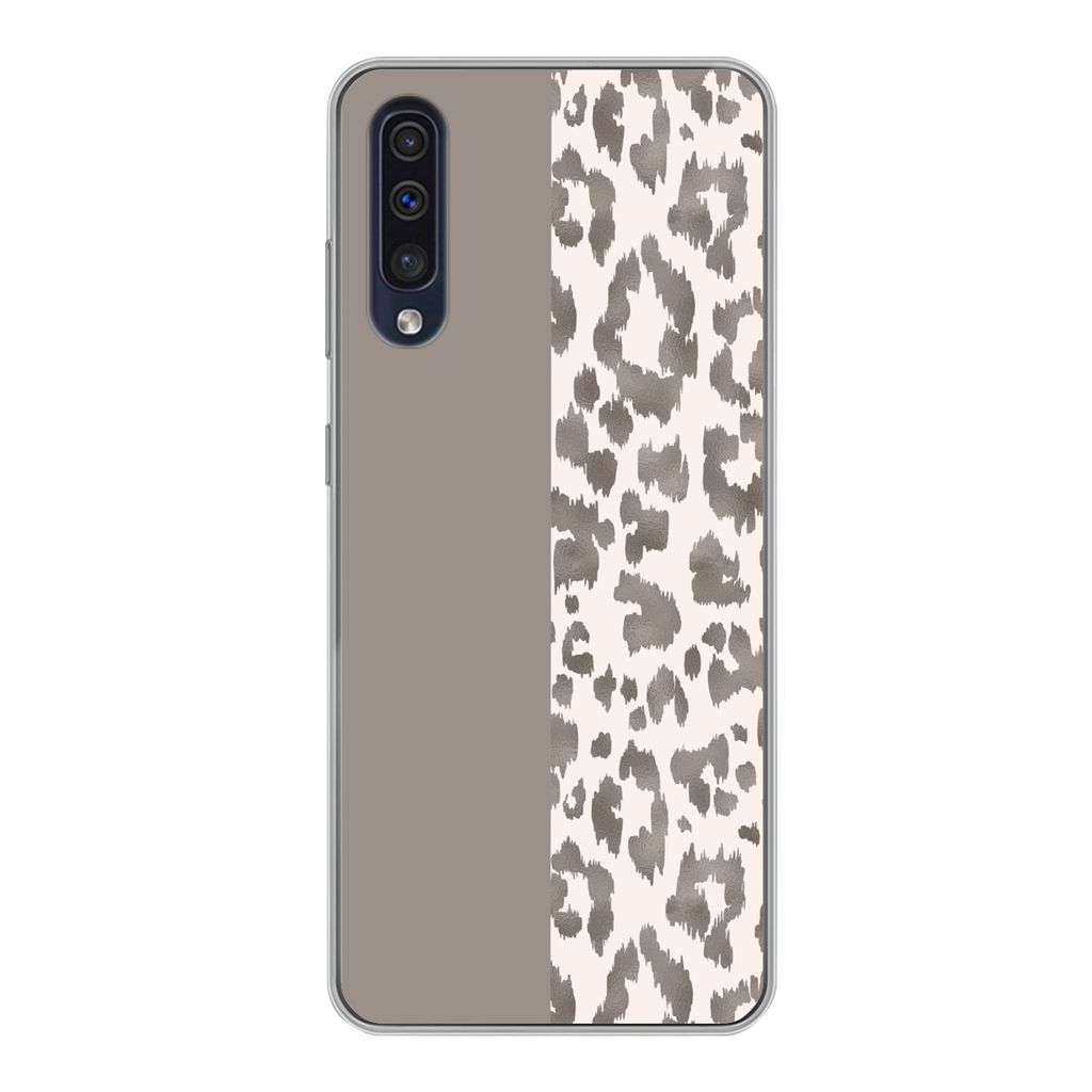 MuchoWow Handyhülle Schutzhülle Hülle für Samsung Galaxy A30s Mantel - Tiere - Design Silikon Softcase Handy Hülle - Karteninhaber