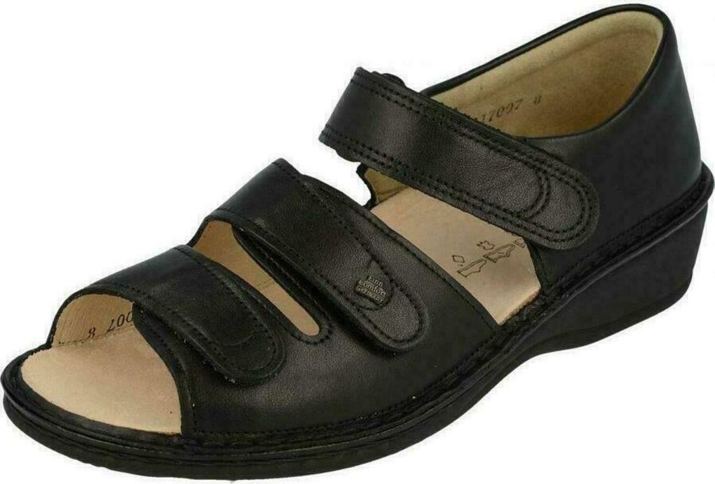 Finn Comfort Usedom, Damen, Sandale, Schwarz, Leder, NEU - Produktbild 